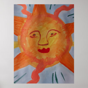 Póster Fiery Sun Poster