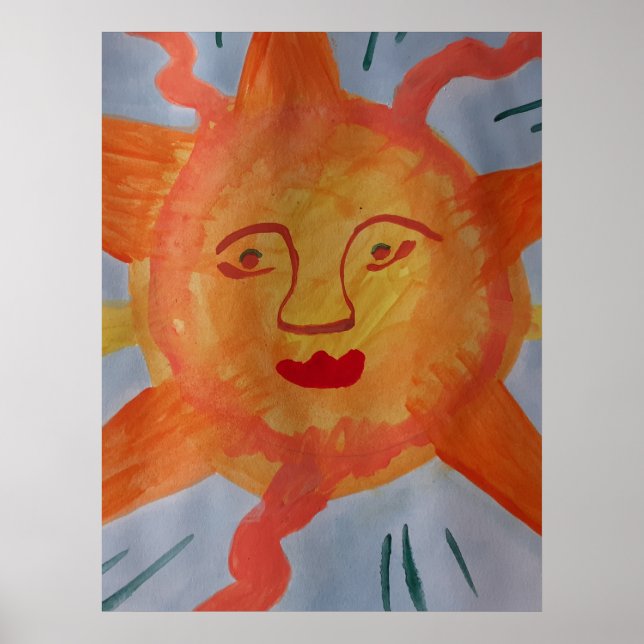 Póster Fiery Sun Poster (Frente)