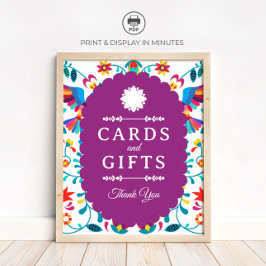 Póster Fiesta Cards and Gifts Bridal Shower Sign