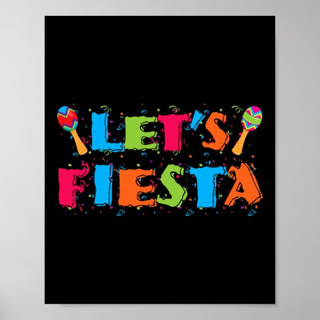 Póster Fiesta Cinco De Mayo Camisa Fiesta (Frente)