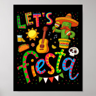 Póster Fiesta Cinco De Mayo Camisetas Para Mujeres Ki