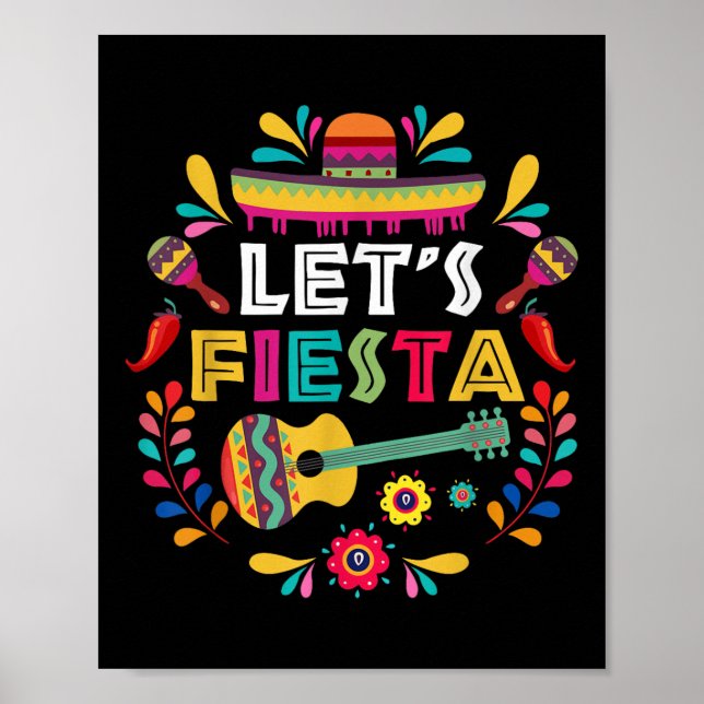 Póster Fiesta Cinco De Mayo Fiesta Mexicana (Frente)