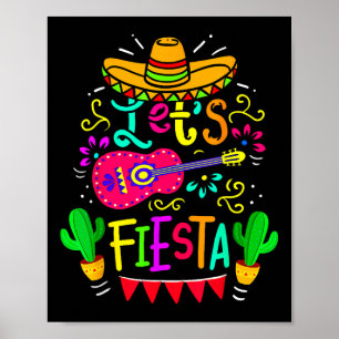 Póster Fiesta Cinco De Mayo Fiesta Mexicano Guitarra Lov