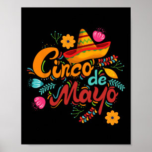 Póster Fiesta Cinco De Mayo Fiesta Que Coincide Con Los H