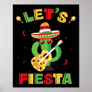 Póster Fiesta Cinco De Mayo Niña Fiesta Mexicana