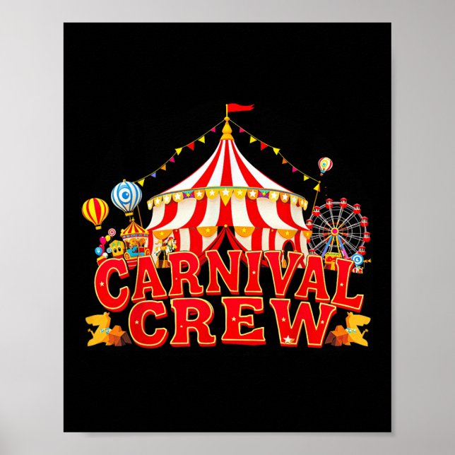 Póster Fiesta Cir de Tiendas de Carnaval de Circus (Frente)