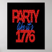 Fiesta como si fuera una cita divertida de 1776