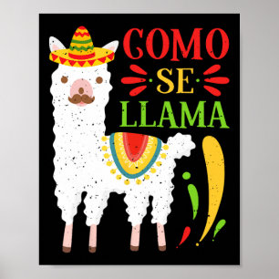 Póster Fiesta Como Te Llamas Cinco De Mayo Como Se