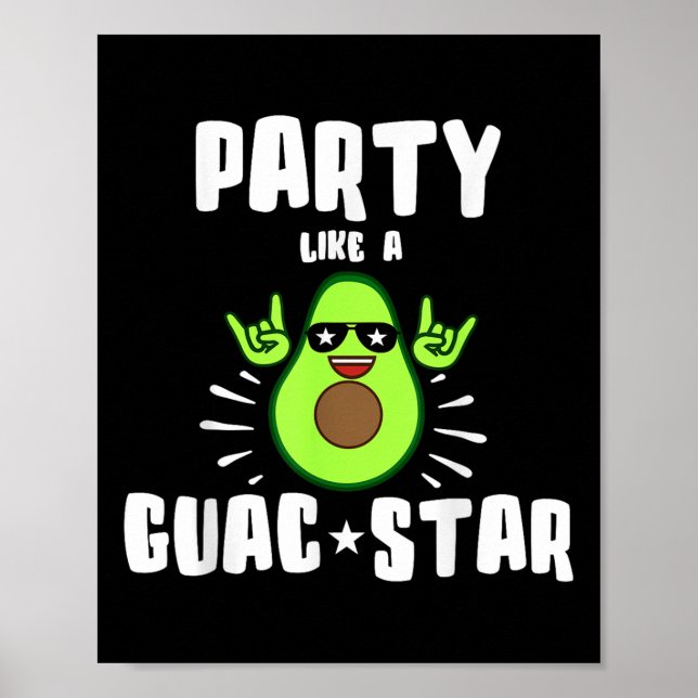 Póster Fiesta Como Una Camisa Estrella Guac (Frente)