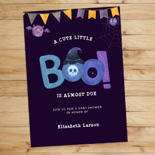 Póster Fiesta curado de Baby Shower con temas de Hallowee