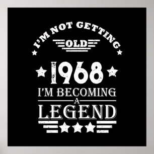 Póster Fiesta de 55 años de antigüedad personalizada