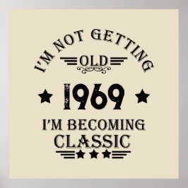 Póster Fiesta de 55 años de antigüedad personalizada