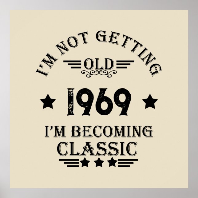 Póster Fiesta de 55 años de antigüedad personalizada (Frente)