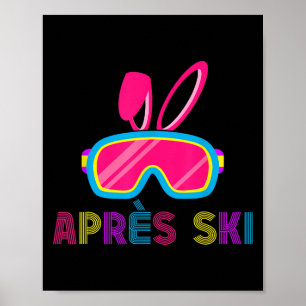 Póster Fiesta de Apres Ski Friends bebe conejo al este