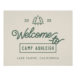 Póster Fiesta de Bachelorette de Adventure Camp