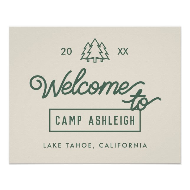 Póster Fiesta de Bachelorette de Adventure Camp (Anverso)