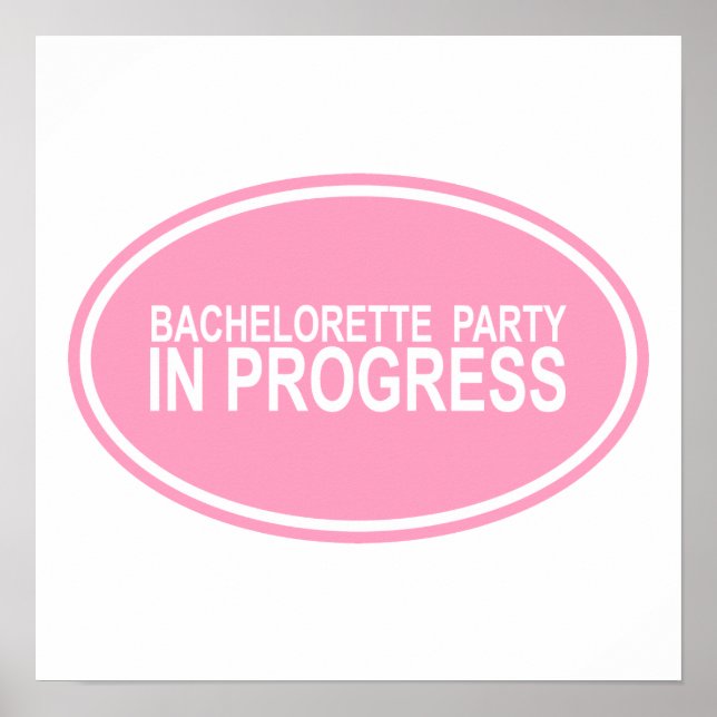 Póster Fiesta de bachillerato rosa en progreso tees regal (Frente)