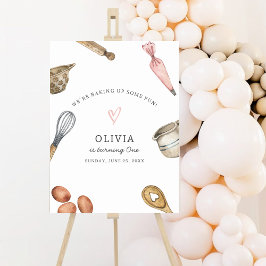 Póster Fiesta de Baking para Niños Poster de Bienvenida d