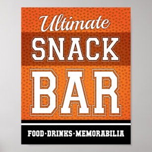 Póster Fiesta de baloncesto ULTIMATE BAR Rótulo Imprimir