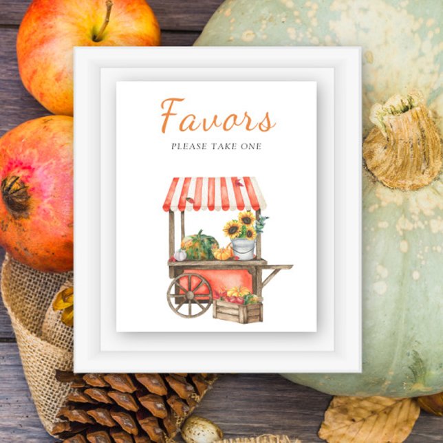 Póster Fiesta de bebé de calabaza - cartel de favores (Subido por el creador)