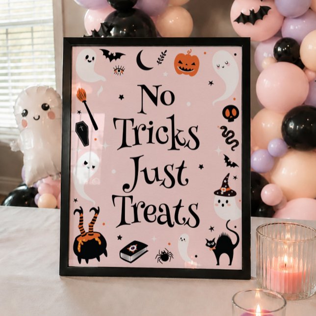 Póster Fiesta de Bebé de Halloween sin Trucos, Solo Dulce (Subido por el creador)