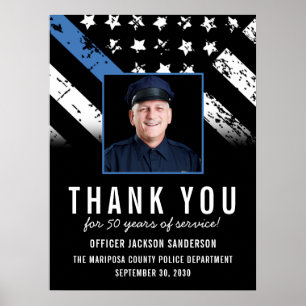 Póster Fiesta de Bienvenida de Foto de Jubilación de Poli