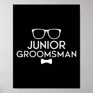 Póster Fiesta de Boda Groom para el Groomsman Junior