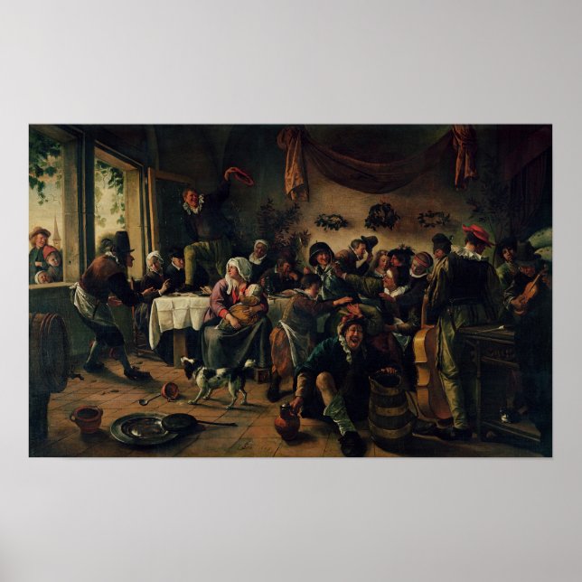 Póster Fiesta de bodas (Frente)