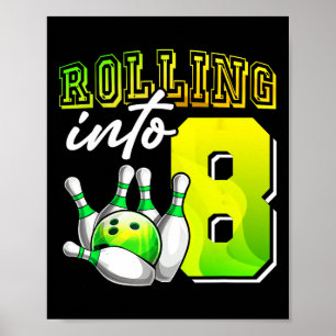 Póster Fiesta de boliche acudiendo a los 88 Chicas de cum