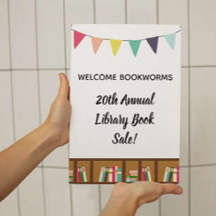 Póster Fiesta de Bookworm Poster de bienvenida
