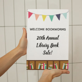 Póster Fiesta de Bookworm Poster de bienvenida