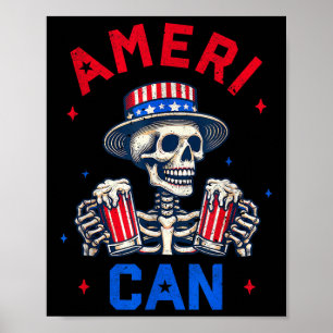 Póster Fiesta de cerveza americana del 4 de julio Indepen