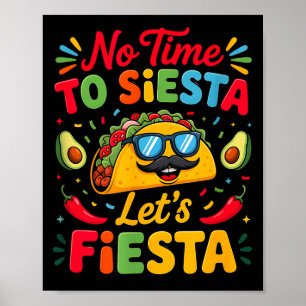 Póster Fiesta de Cinco De Mayo Fiesta de Tacos Diversión