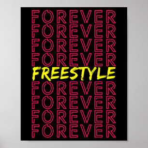 Póster Fiesta de Concierto Retro de Estilo Libre para los