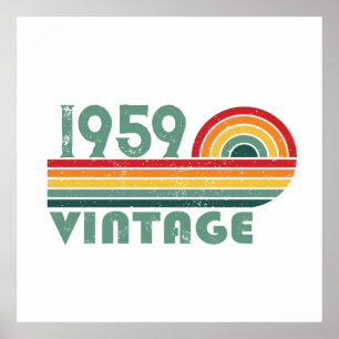 Póster Fiesta de cumpleaños 65º de cosecha personalizada