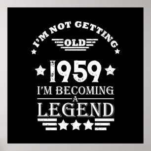 Póster Fiesta de cumpleaños 65º de cosecha personalizada