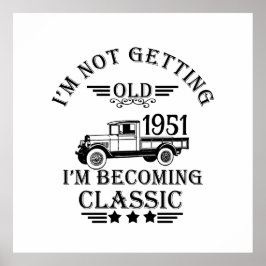 Póster Fiesta de cumpleaños 65º de cosecha personalizada