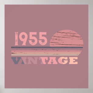 Póster Fiesta de cumpleaños 70 vintage personalizada