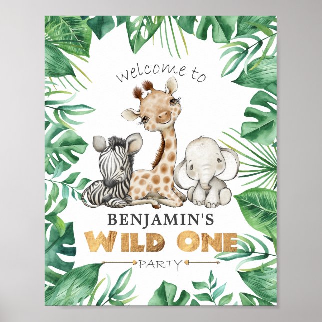 Póster Fiesta de cumpleaños  de bienvenida Poster (Frente)