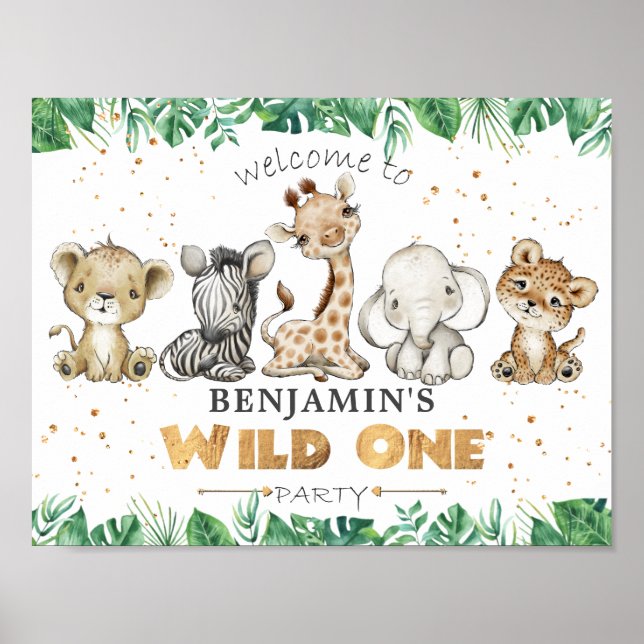 Póster Fiesta de cumpleaños  de bienvenida Poster (Frente)