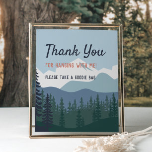 Póster Fiesta de cumpleaños de escalada rock favorece el