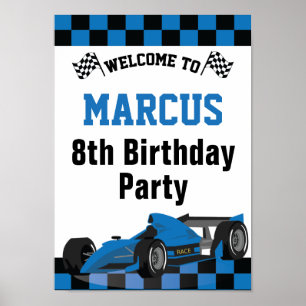 Póster Fiesta de cumpleaños de Fórmula 1