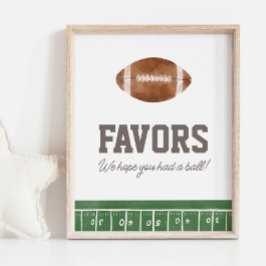 Póster Fiesta de cumpleaños de fútbol favorece al Rótulo