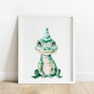 Póster Fiesta de cumpleaños de los animales salvajes de S