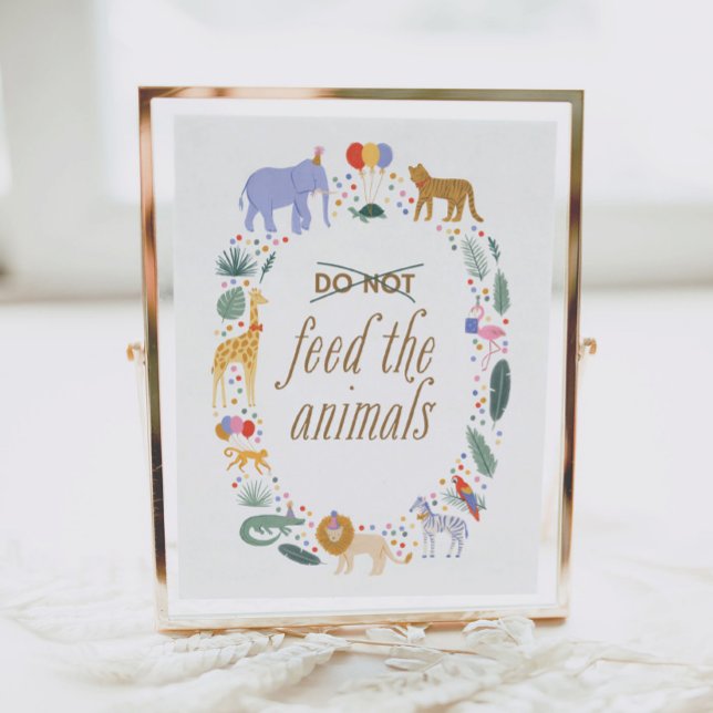 Póster Fiesta de cumpleaños de Safari no alimenta el Rótu (Subido por el creador)
