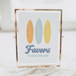 Póster Fiesta de cumpleaños de Surfboard favorece al Rótu