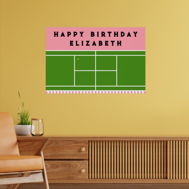 Póster Fiesta de Cumpleaños de Tenis (Salón 2)