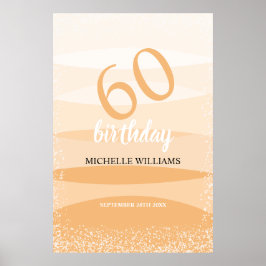 Póster Fiesta De Cumpleaños De Verano Moderno En Rosa