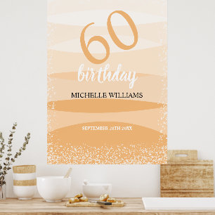 Póster Fiesta De Cumpleaños De Verano Moderno En Rosa