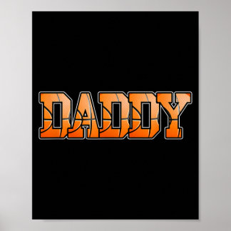 Póster Fiesta de cumpleaños del papá Retro Baseball